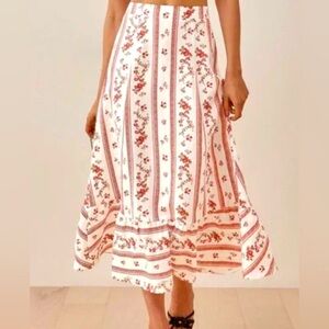 Reformation Yucca Midi Linen Skirt